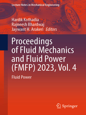 cover image of Proceedings of Fluid Mechanics and Fluid Power (FMFP) 2023, Volume 4